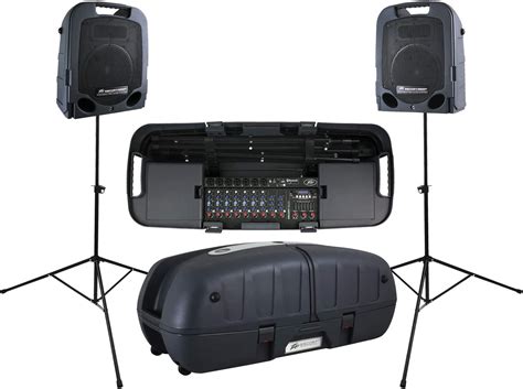 peavey escort 6000 9-channel pa system with speaker stands Peavey Escort 6000 PA System